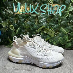 Men's Nike React Vision Triple White Trainers Size 10 CD4373-101